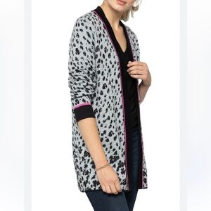 NIC+ZOE Black and White Patterned Cardigan